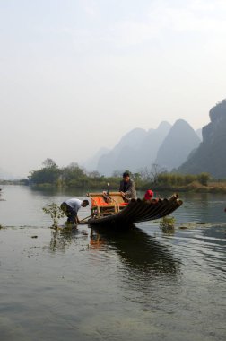 Yangshuo Guilin, Çin 'de manzara