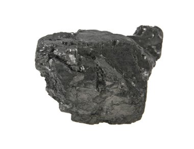 kömür beyaz arkaplanda izole edildi
