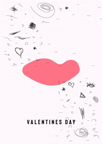 Happy Valentine Day Sale Banner Calligraphy Text Red Baloon Hearts — 스톡 벡터