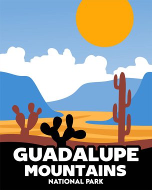 Guadalupe Dağları Milli Parkı 'nın güzel manzarası