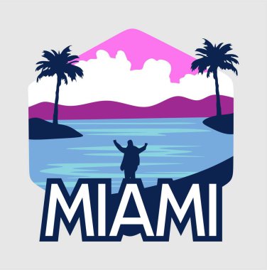 Güzel manzaralı Miami Florida