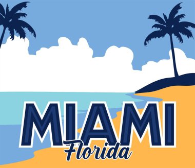 Güzel manzaralı Miami Florida