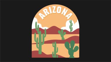 Arizona güzel manzaralı ve güzel gökyüzü