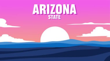 Arizona güzel manzaralı ve güzel gökyüzü