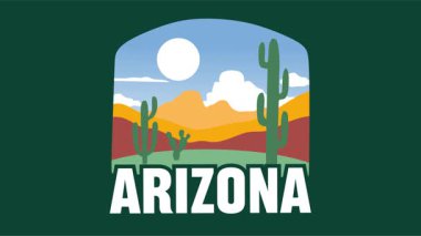 Arizona güzel manzaralı ve güzel gökyüzü