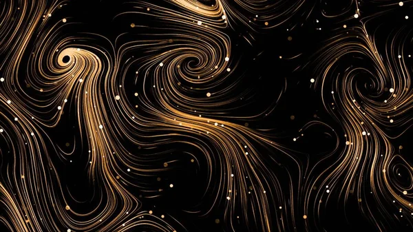 Abstract Particle Background. Elegant Particles on Black Background