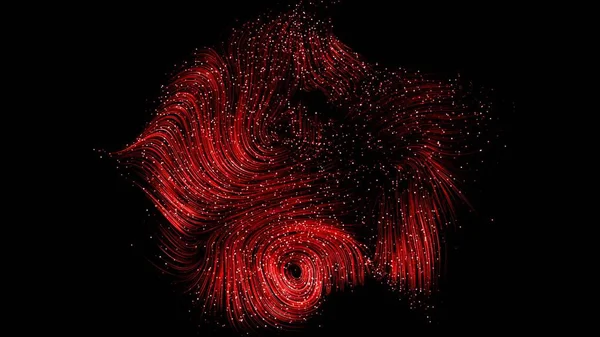 Abstract Particle Background. Elegant Particles on Black Background