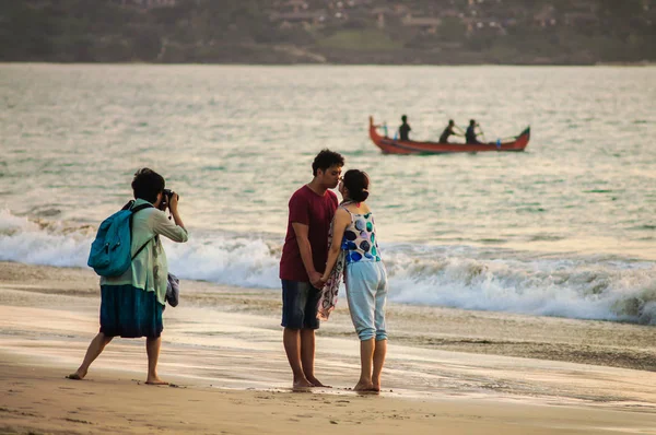 November 2012 Strand Von Bali Kuta Fotograf Fotografiert Ein Paar — Stockfoto