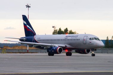 Minsk, Minsk Ulusal Havaalanı, Beyaz Rusya - 8 Eylül 2015: Sukh
