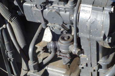 çiftlik mekanik motor Traktör araç bölümü arka plan