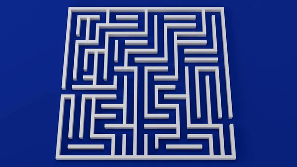 Maze Strategy Challenge Business Problem Illustration — Stock Photo, Image