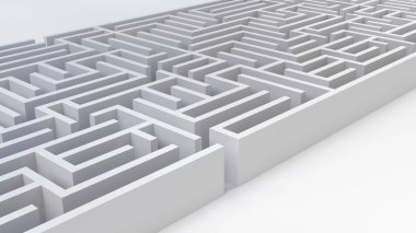 labirent labirent iş meydan okuma sorun strateji 3d çizim