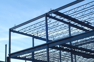 Metalik inşaat karkas yapı metal çerçeve 