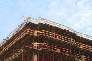 gökdelen şantiye yapı ahşap ve beton çerçeve