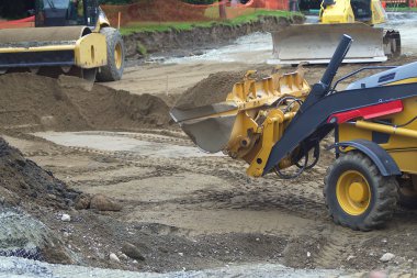 steamroller kazıcı buldozer ekskavatör toprak mover şantiye hidrolik makine araç