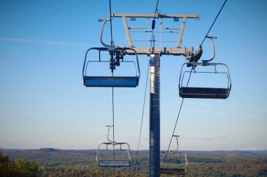 sandalye asansör mavi gökyüzü dağ etkinliği kış alp spor 