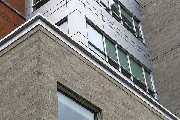 ofis binası pencereleri modern perspektif cephesi
