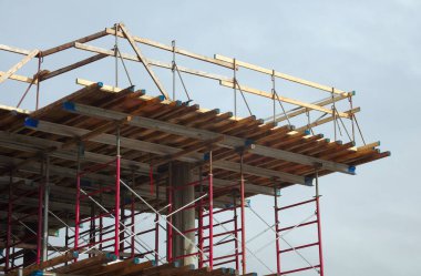 İnşaat alanı metal kirişler yapı evi geliştirme