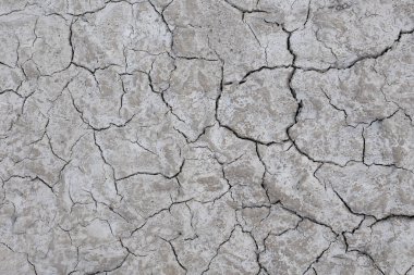 Kuru çamur dokusu, kuraklığı ve cilt susuzluğunu gösteriyor. İklim değişikliği, su kıtlığı kampanyaları ve cilt bakımı veya nemlendirici ürün görselleri için ideal.