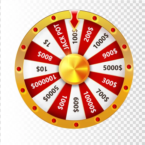 Roda colorida de sorte ou infográfico da fortuna. Ilustração vetorial . — Vetor de Stock