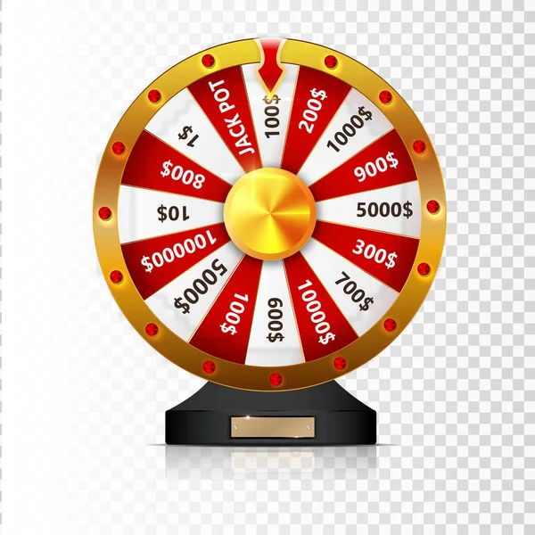 Colorida rueda de suerte o infografía de la fortuna. Ilustración vectorial . — Vector de stock