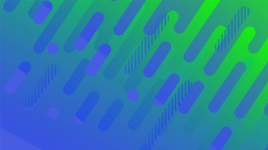 Soyut geometrik çizgi desen arka plan iş broşürü kapak tasarımı için. Mavi ve yeşil vektör afiş poster şablonu