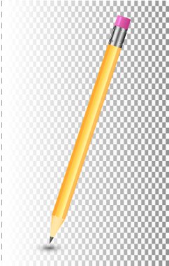 Saydam arka plan üzerinde şaşırtıcı izole kalem