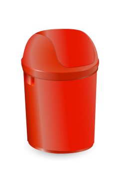 çöp kutusu kırpma yoluyla izole üzerinde beyaz arka plan