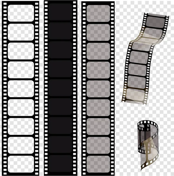 Set van vector filmstroken. Vectorillustratie van 10 Eps.stampunk stijl — Stockvector