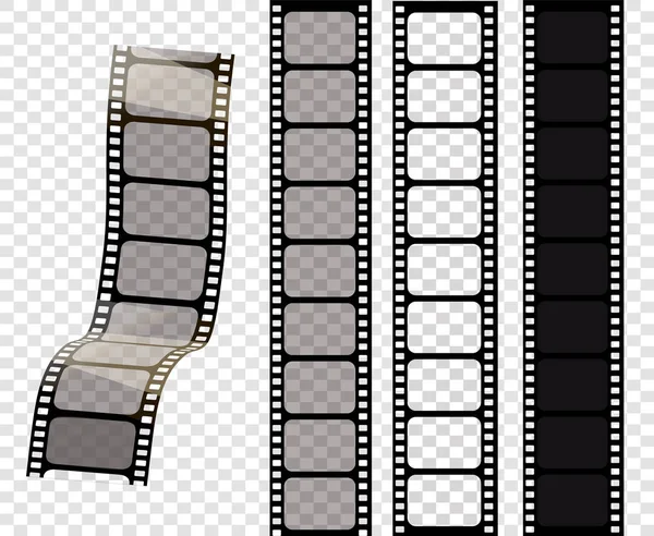 Gyűjteménye vektor film csíkokat. Vektoros illusztráció: 10 Eps.stampunk style — Stock Vector