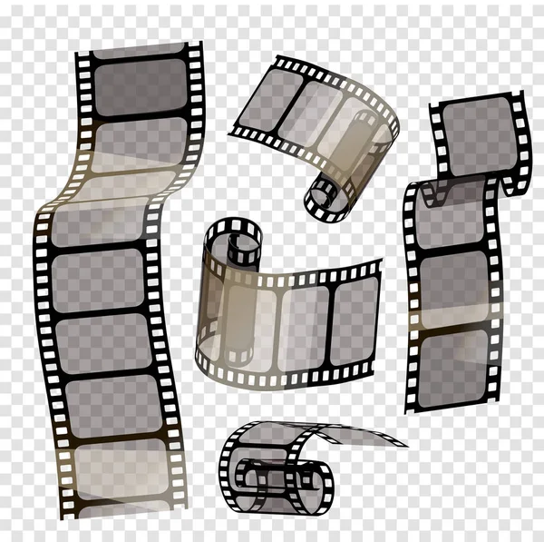 Gyűjteménye vektor film csíkokat. Vektoros illusztráció: 10 Eps.stampunk style — Stock Vector