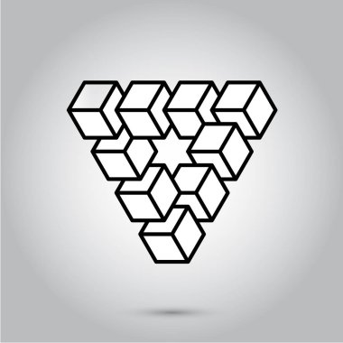 Tasarım Eps 10 stok fotoğraf illüstrasyon soyut en az siyah ve beyaz yıldız.