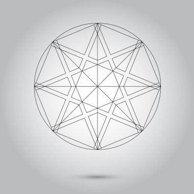 Tasarım Eps 10 stok fotoğraf illüstrasyon soyut en az siyah ve beyaz yıldız.