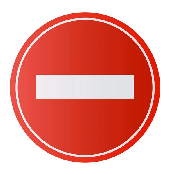 Stop Sign. Pas d'entrée Signe Ne le faites pas. Illustration vectorielle — Image vectorielle