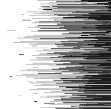 Vektör noktalı resim geçiş soyut duvar kağıdı desen. Sorunsuz siyah ve beyaz düzensiz yuvarlanmış çizgiler için arka plan modern düz web sitesi tasarımı.