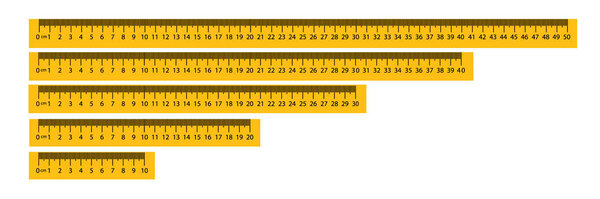 Measure Tape ruler metric measurement. Metric ruler. metric vector ruler with yellow and black color.