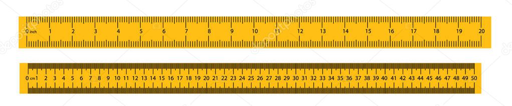 Measure Tape ruler metric measurement. Metric ruler. metric vector ruler with yellow and black color.