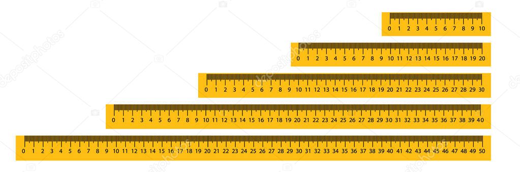 Measure Tape ruler metric measurement. Metric ruler. metric vector ruler with yellow and black color.