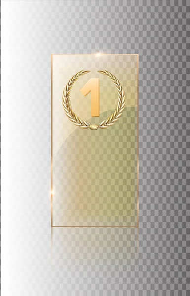 Glass transparent banner. Vector glass plates with a place for inscriptions isolated on transparent background. Flat glass. Realistic 3D design. Vector transparent object .