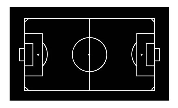 Linea di campo di calcio o di sfondo campo di calcio. Oggetto trasparente vettoriale — Vettoriale Stock