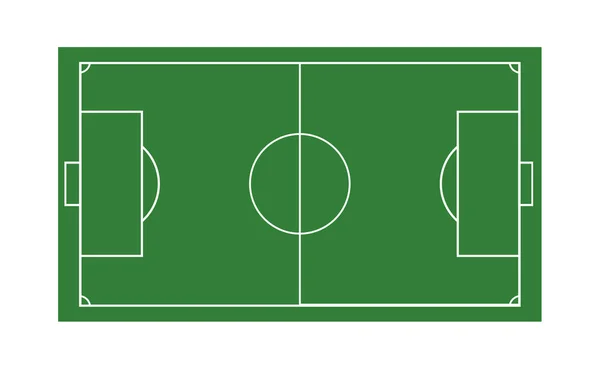 Линия футбольного поля или футбольного поля. Векторный прозрачный объект — стоковый вектор