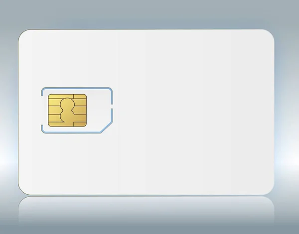 ベクトル Sim 携帯電話携帯電話 Sim カード チップの背景に分離されました。ベクトル ストック イラスト. — ストックベクタ