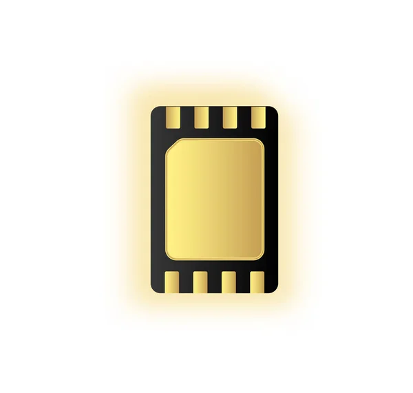 ESIM vložené Sim kartu ikonu symbolu koncept. nový čip mobilní celulární komunikační technologie. nastavení Sim karty pro mobilní zařízení s čipem. vektorové ilustrace — Stockový vektor
