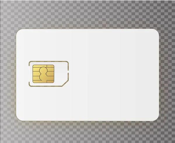 Vector Sim Móvil Teléfono Celular Tarjeta Sim Chip Aislado en Fondo. Ilustración de stock vectorial . — Archivo Imágenes Vectoriales