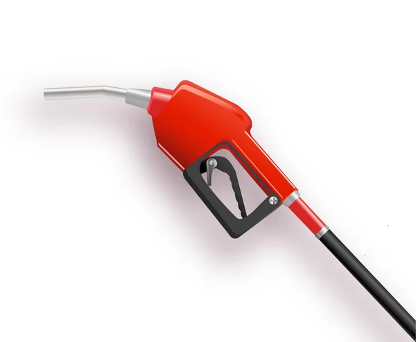 Dispensador de combustible en estilo 3D simple. Ilustración vectorial aislada sobre fondo blanco — Vector de stock