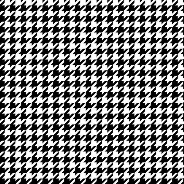 Motif noir et blanc Motif pied-de-poule sans couture noir et blanc — Image vectorielle