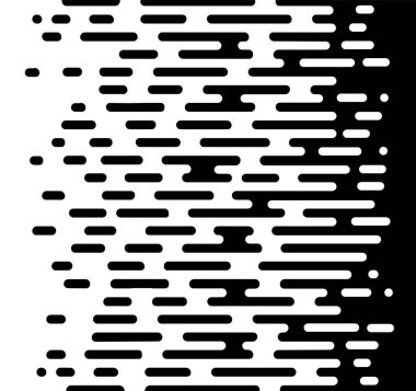 Vektör noktalı resim geçiş soyut duvar kağıdı desen. Sorunsuz siyah ve beyaz düzensiz yuvarlanmış çizgiler için arka plan modern düz web sitesi tasarımı. -Vektör