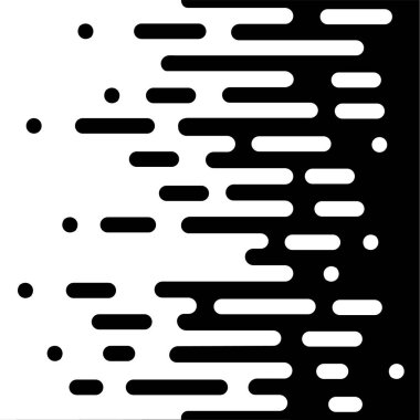 Vektör noktalı resim geçiş soyut duvar kağıdı desen. Sorunsuz siyah ve beyaz düzensiz yuvarlanmış çizgiler için arka plan modern düz web sitesi tasarımı. -Vektör