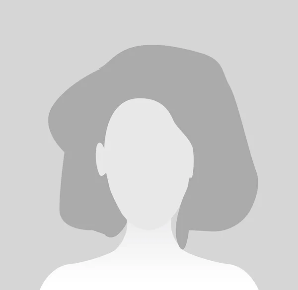 Icono de perfil de avatar predeterminado. Gris foto marcador de posición — Vector de stock