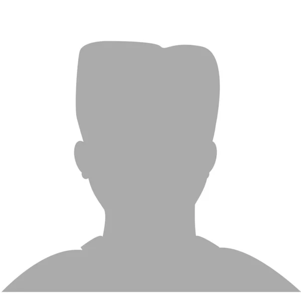 2015 년 12 월 1 일에 확인 함 . Male Default Placeholder Avatar Profile Gray Picture Isolated on White Background. 벡터 삽화아 봐 타 — 스톡 벡터